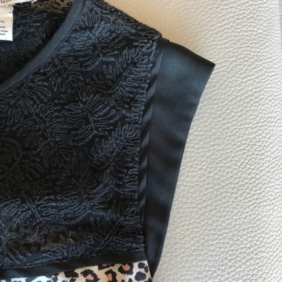Scotch & Soda Maison Scotch Leopard and Lace Top - Picture 5 of 5
